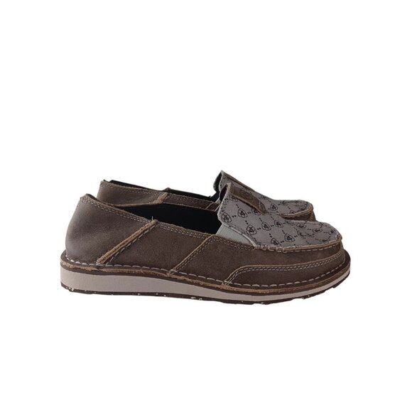 Ariat Shoes - Ariat Women's Brown White Logo Printed Leather Cruise Shoes 7